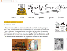 Tablet Screenshot of familyeverafterblog.com